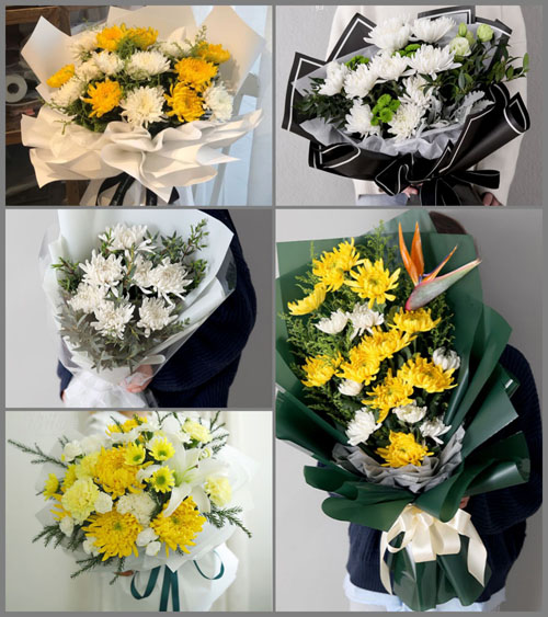 河北邯郸广平县胜营镇白事花束代送